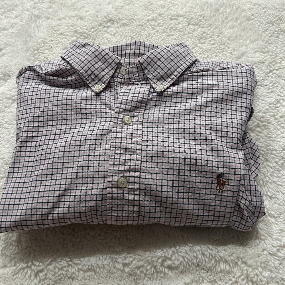 Ralph Lauren Mens Button Up Classic Fit XL Logo Pony Prep Old Money Clean Preppy
